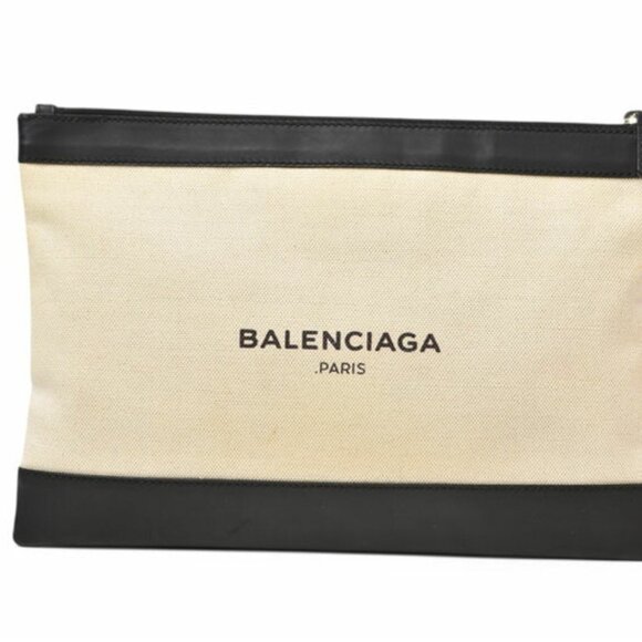 BALENCIAGA Black Leather Pouch - Picture 1 of 13